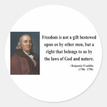 Ben Franklin Quote 4b Stickers