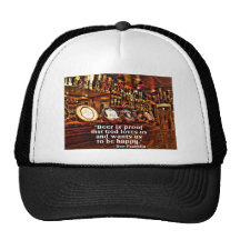 Ben Franklin's Famous Beer Quote Hats