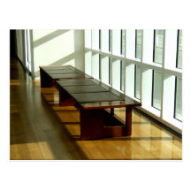 Bench In A Museum Postcard