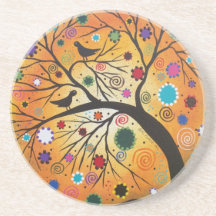 Bendind Branches_Everett, Day Of The Dead, Mexican Drink Coaster