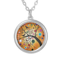 Bendind Branches_Everett, Day Of The Dead, Mexican Custom Necklace
