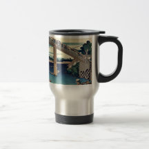 Beneath Mannen Bridge by Katsushika,Hokusai Mugs