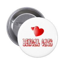 Bengal Cat Love Pinback Button