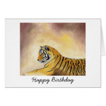Bengal Tiger Birthday Card