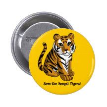 Bengal Tigers Button