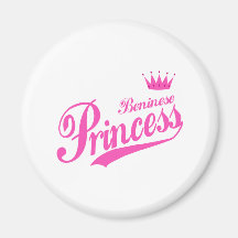 Beninese Princess Fridge Magnet