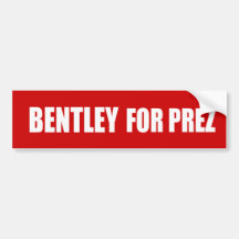BENTLEY 2012 BUMPER STICKERS