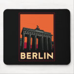 berlin germany oktoberfest art deco retro travel mouse pad