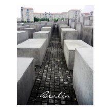 berlin holocaust memorial post card
