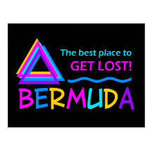 BERMUDA TRIANGLE postcard - customise