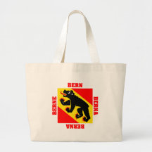 Bern Switzerland Canton Flag Tote Bag