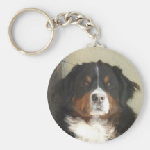 Bernese Mountain Dog Keychain
