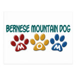 BERNESE MOUNTAIN DOG MOM Paw Print Postcard