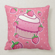 berry pink cupcake coussin