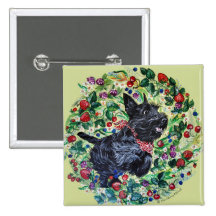 Berry Scottish Terrier! Button