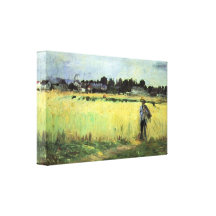 Berthe Morisot - In wheat field Gallery Wrapped Canvas