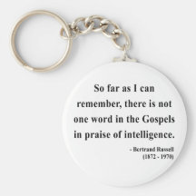 Bertrand Russell Quote 2a Key Chains