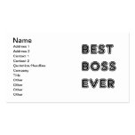 Best Boss Ever Business Card Templates
