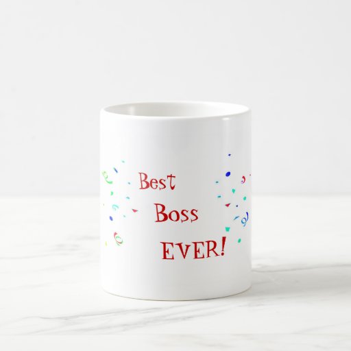 Best Boss Ever Confetti Coffee Tea Mug