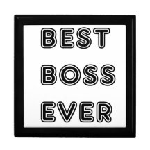 Best Boss Ever Trinket Boxes