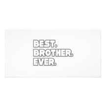 Best Brother Ever Photo Card Template
