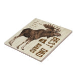 Best Dad # 1 Dad Award Vintage Moose Tiles