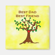 Best Dad Best Friend Fridge Magnet