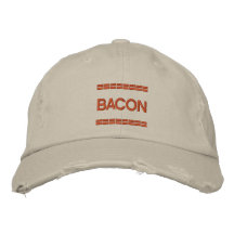 BEST EMBROIDERED BACON HAT EVER IN THE WORLD EMBROIDERED BASEBALL CAP