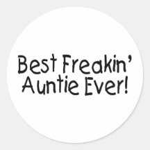 Best Freakin Auntie Ever Sticker