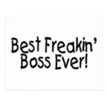 Best Freakin Boss Ever Postcard