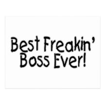 Best Freakin Boss Ever Postcards