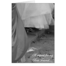 Best Friend Bridesmaid Request Card, Elegant