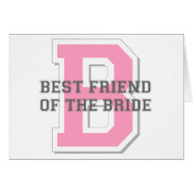 Best Friend of the Bride Cheer Card