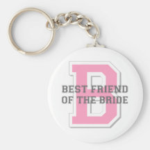 Best Friend of the Bride Cheer Keychains
