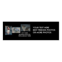 Best Friends,cars,pets,wedding Photos Bookmark Business Cards