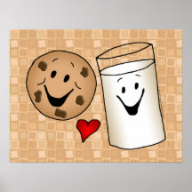 Best Friends, Cookies Love Milk Print