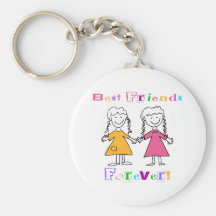 Best Friends Forever BFF Gifts Keychain