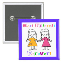 Best Friends Forever BFF Gifts Pin