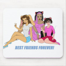 Best Friends Forever Mouse Pad
