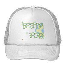 Best Friends Forever Yellow Blue Flowers Part 1 Hat