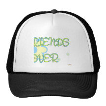 Best Friends Forever Yellow Blue Flowers Part 2 Trucker Hat