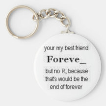 best friends key chain