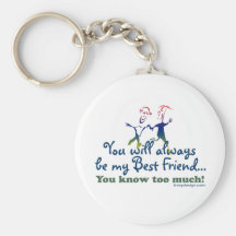 Best Friends Knows Key Chain
