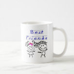 Best friends stick figure coffee mugs