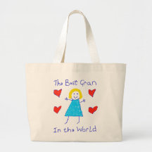Best Gran In The World Canvas Bags