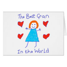 Best Gran In The World Greeting Card