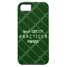 Best GREEN Practices Award - Change Txt Font iPhone 5 Cover