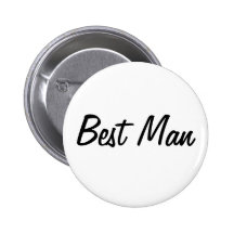 Best Man Badge Pins