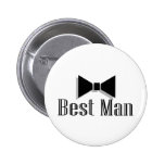 Best Man (Bow Tie 2) Button