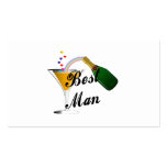 Best Man Champagne Toast Business Card